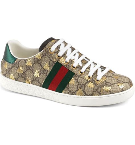 gucci ace bee sneakers mens|Gucci ace sneakers nordstrom.